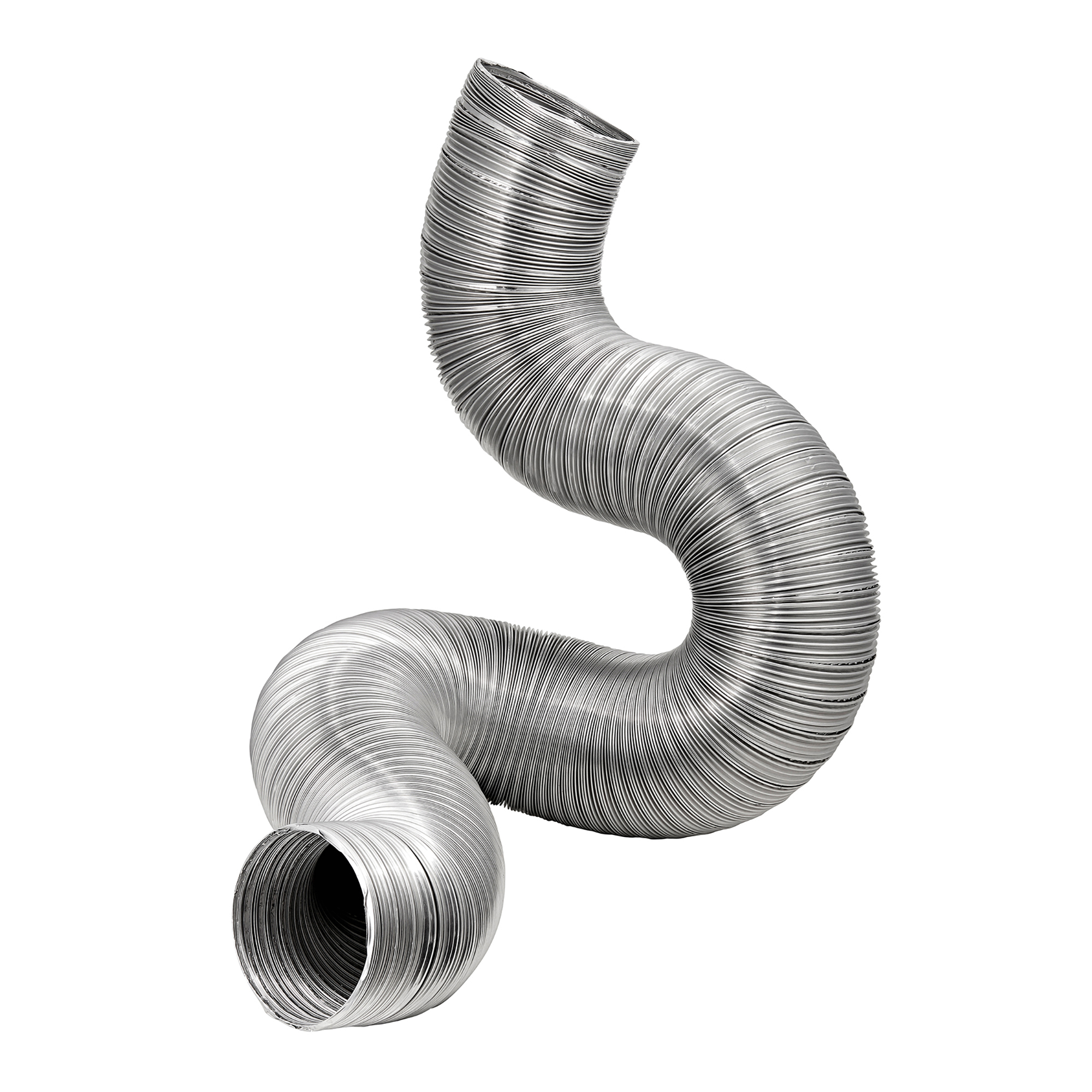Lambro Flexible Aluminum Semi-Rigid Double-Lock Air Duct, 3in. Diameter, 8ft., 301DL